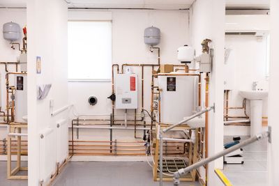 Boiler training station at the East Anglia Energy Academy